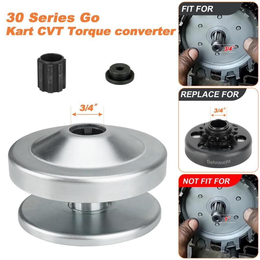 212cc トルクコンバーター 30シリーズ ミニバイク 6.5Hp ゴーカート クラッチ 3/4インチ 10T #40/41/4 並行輸入品_3