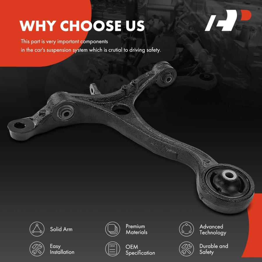A Premium Front Right Lower Control Arm, with Bushing, Compatibl 並行輸入品の画像
