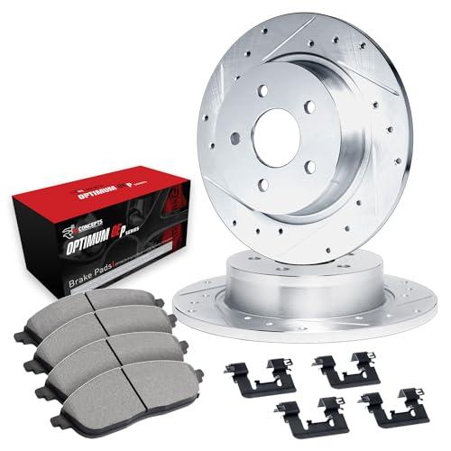 R1 Concepts Rear Brakes and Rotors Kit |Rear Brake Pads| Brake R 並行輸入品_1