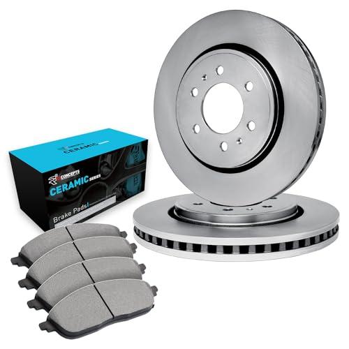 R1 Concepts Front Brakes and Rotors Kit |Front Brake Pads| Brake 並行輸入品_1