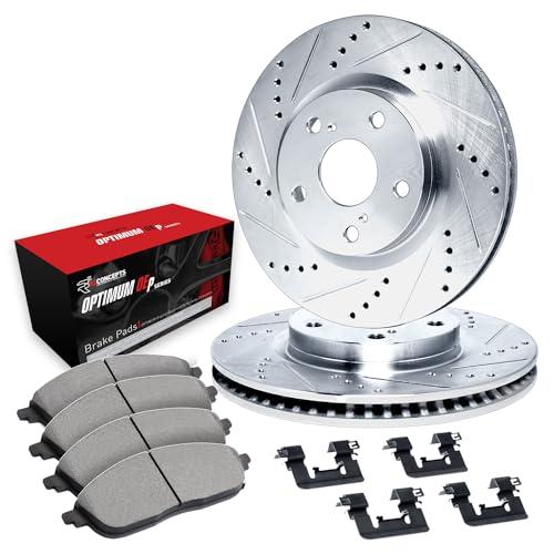 R1 Concepts Rear Brakes and Rotors Kit |Rear Brake Pads| Brake R 並行輸入品