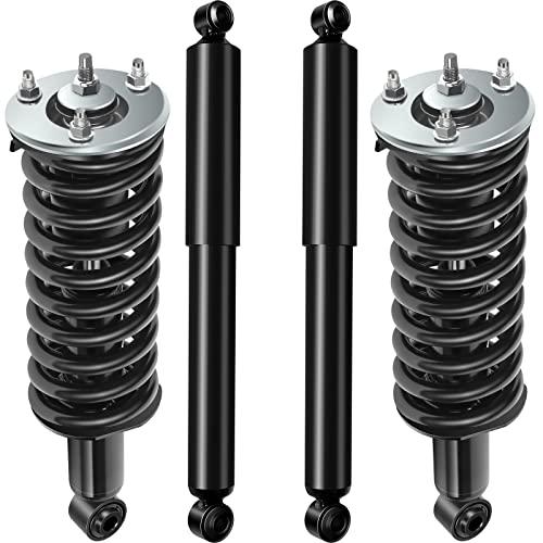 AUPCS フロント&リアコンプリートストラットアセンブリ 日産フロンティア 2005 2015用 ショックとストラット 4個 2 並行輸入品