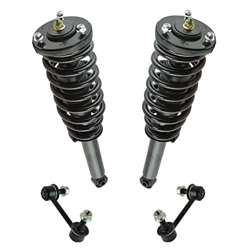 TRQ Front Suspension Kit Shock \u0026 Spring Strut Assembly Sway Bar  並行輸入品の画像