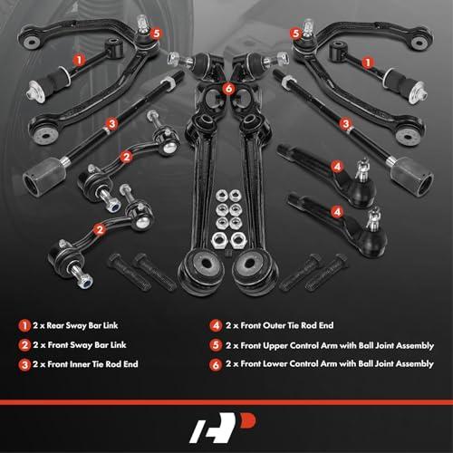 A Premium Set of 12, Front Upper Lower Control Arm, Inner Outer  並行輸入品の画像