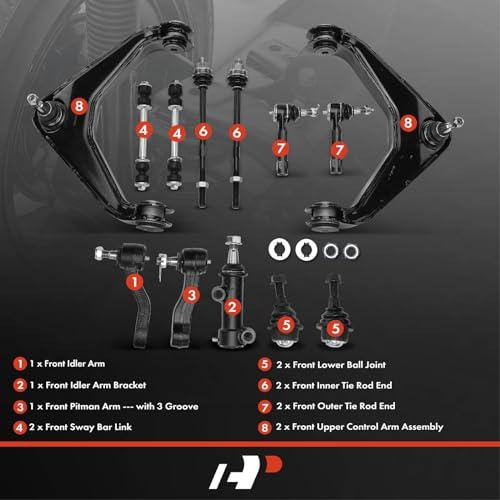 A Premium Set of 13, Front Upper Control Arm, Sway Bar Link, Low 並行輸入品の画像