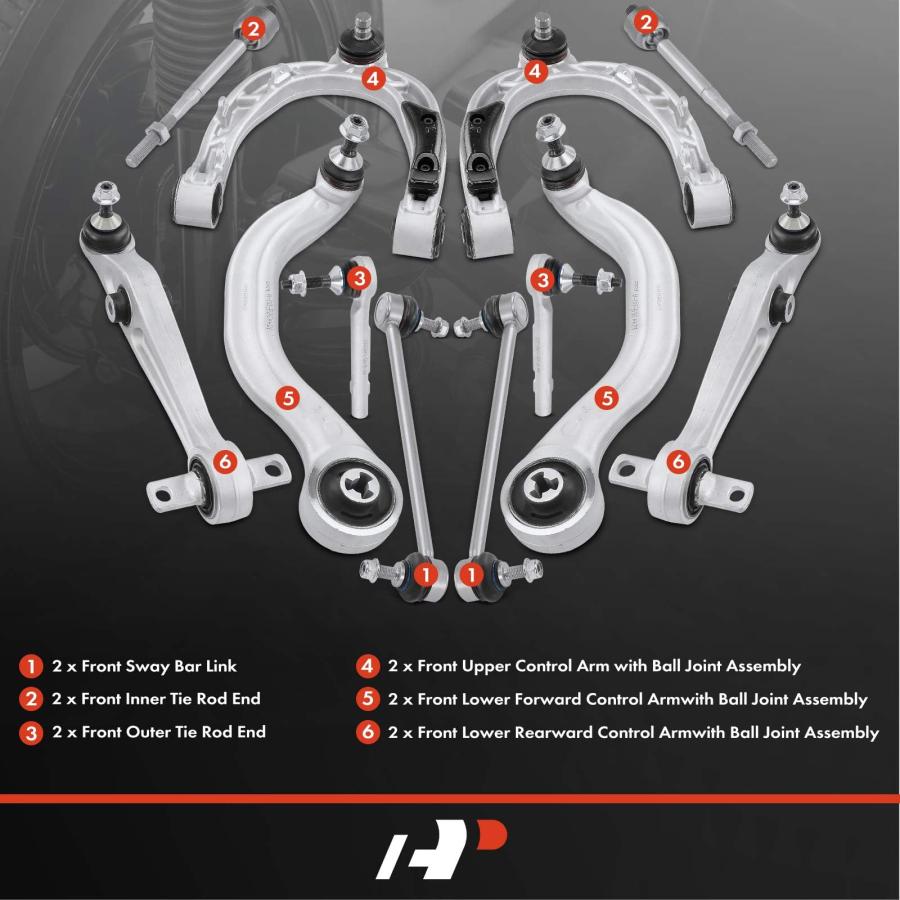 【並行輸入品】 A Premium Set of 12, Front Lower Forward Rearward & Upper Controの画像