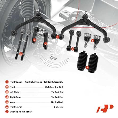 A Premium Set of 12, Upper Control Arm, Inner Outer Tie Rod End, 並行輸入品の画像