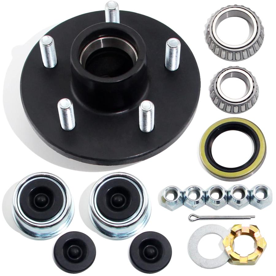 GREPSPUD 1セット トレーラーハブキット 5 オン 4.5 3500ポンド 1 1/16インチから1 3/8インチテーパー 並行輸入品_2