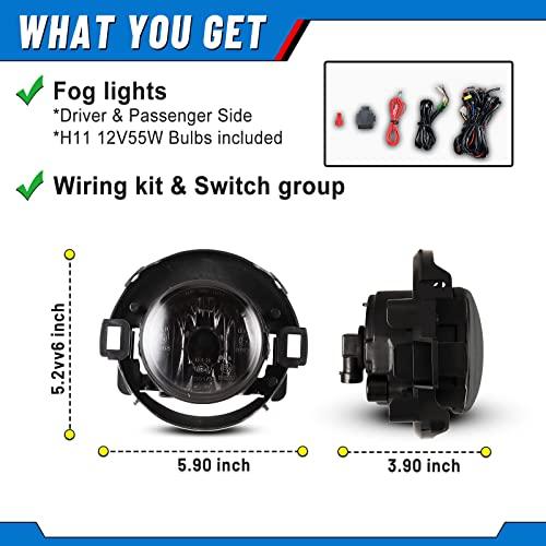 Fog Lights compatible for Nissan 2010 2018 Frontier 2005 2015 Xt 並行輸入品の画像