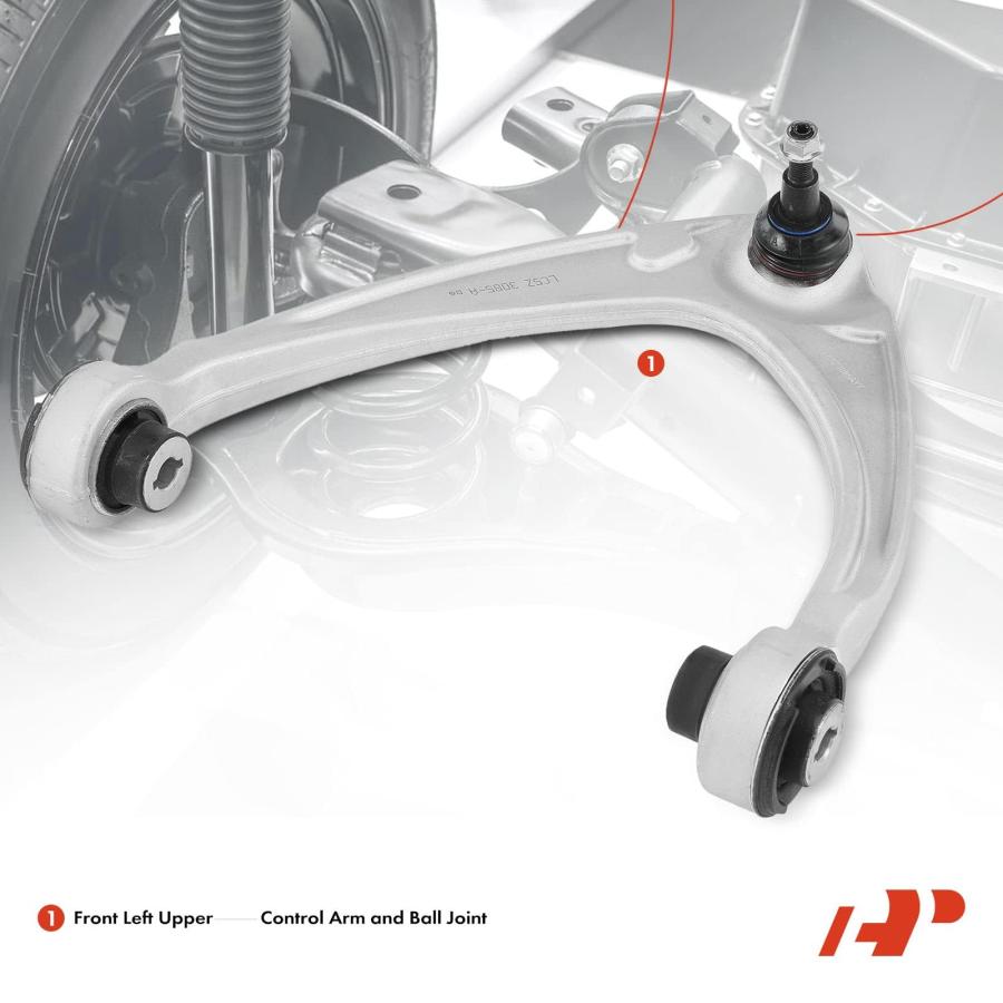 A Premium Front Left Upper Control Arm， with Ball Joint & Bushin 並行輸入品_3