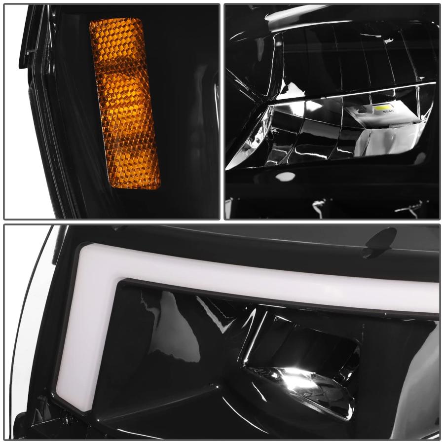 【並行輸入品】?DNA MOTORING HL HAY 029 BK LED DRL シーケンシャル ウインカーヘッドライト ペア 2014 2の画像