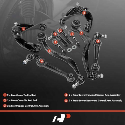 A Premium Set of 10, Front Lower Forward Rearward & Upper Contro 並行輸入品の画像