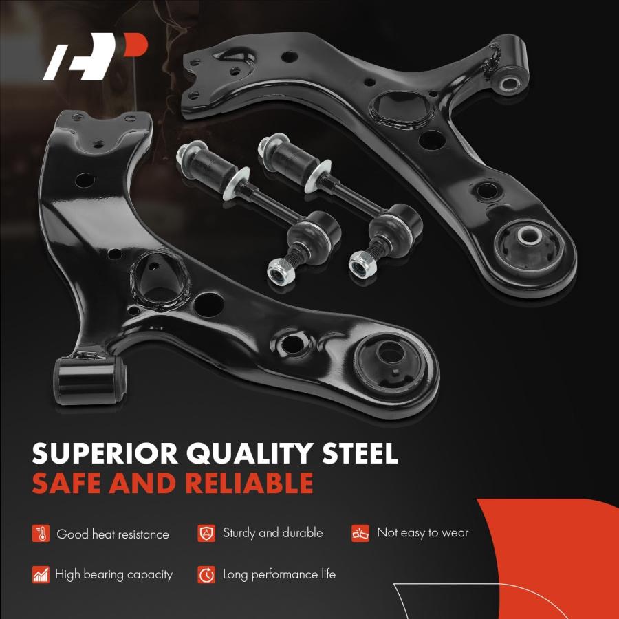A Premium Set of 12, Front Lower Control Arm, Inner & Outer Tie  並行輸入品の画像