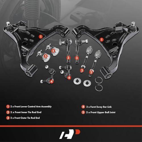A Premium Set of 10, Front Lower Control Arm, Sway Bar Link, Upp 並行輸入品の画像