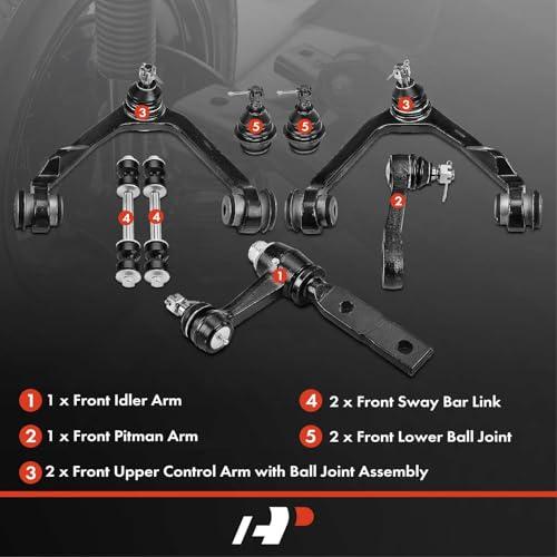 A Premium Set of 8, Front Upper Control Arm, Sway Bar Link, Lowe 並行輸入品の画像