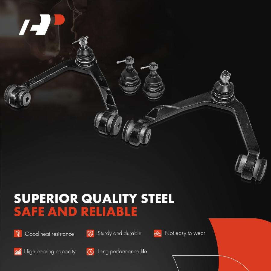 A Premium Set of 8, Front Upper Control Arm, Sway Bar Link, Lowe 並行輸入品の画像