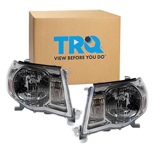 【並行輸入品】 TRQ Headlight Assembly Set Headlights Driver \u0026 Passenger Side Haの画像