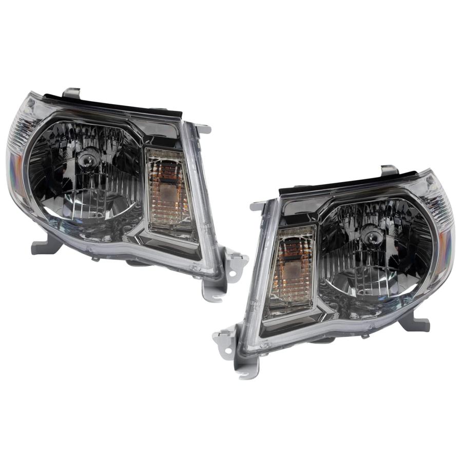 【並行輸入品】 TRQ Headlight Assembly Set Headlights Driver \u0026 Passenger Side Haの画像