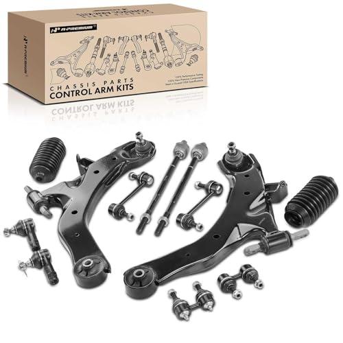 A Premium Set of 12, Front Lower Control Arm, Inner Outer Tie Ro 並行輸入品_1