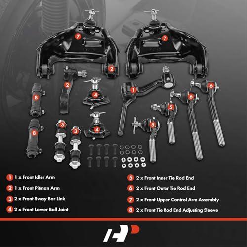 A Premium Set of 14, Front Upper Control Arm, Sway Bar Link, Low 並行輸入品の画像