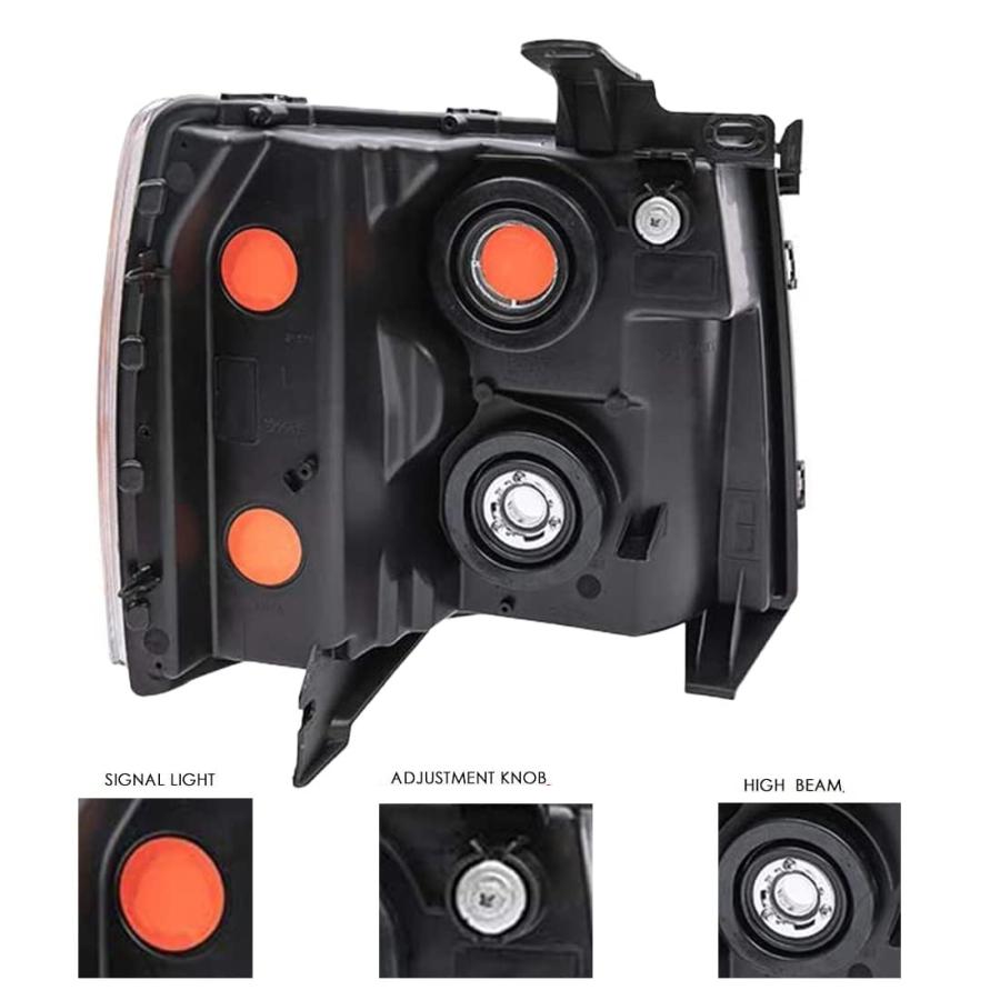 Julypanda ヘッドライト 2007 2013 シボレー シルバラード ヘッドライト 1500/2500 HD / 3500 並行輸入品_9