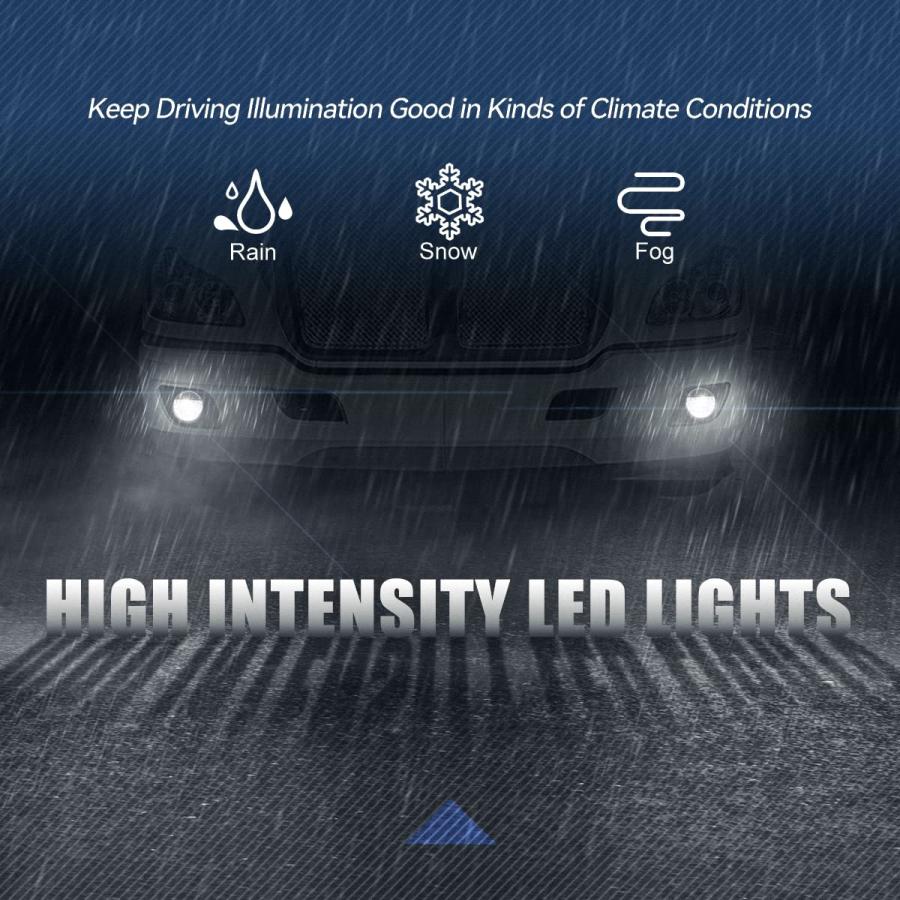 Auto Dynasty [フルLED] LED DRL フロントバンパー ドライビングフォグライトランプ Kenworth T6 並行輸入品の画像