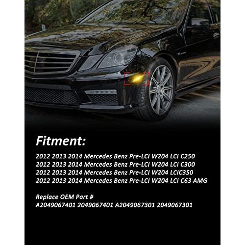 【並行輸入品】Bestview LEDサイドマーカーライト 2012 2014 メルセデスベンツ W204 LCI C250 C300 C350
