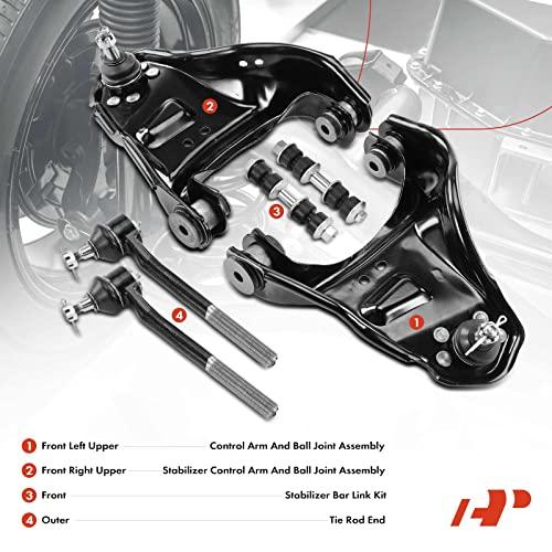 A Premium Set of 6, Upper Control Arm, Sway Bar Link, Outer Tie  並行輸入品の画像