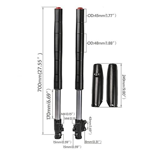 45mm 48mm Upside Down Front Forks for 110cc 250cc SSR125 KLX110  並行輸入品_7