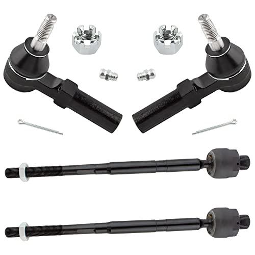 BOXI (Set of 4) Front Inner And Outer Tie Rods Fit for Chevrolet 並行輸入品