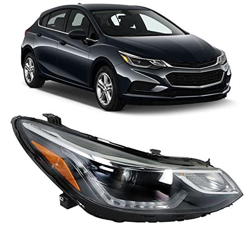 labwork ヘッドライトアセンブリ 2016 2019 Chevy Cruzeモデル交換用 LED DRLハロゲンプロジェクタ 並行輸入品の画像