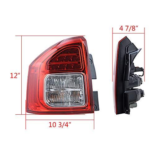【並行輸入品】 LeeMas Replacement for 2011 2014 Jeep Compass Driver Passenger Sの画像