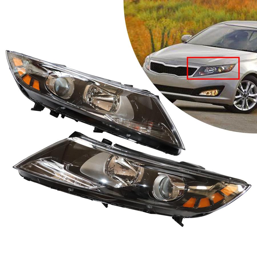 TBVECHI 2011 2012 2013Kia Optima ヘッドライト ヘッドランプ アセンブリ 1ペアセット ドライバー 並行輸入品の画像
