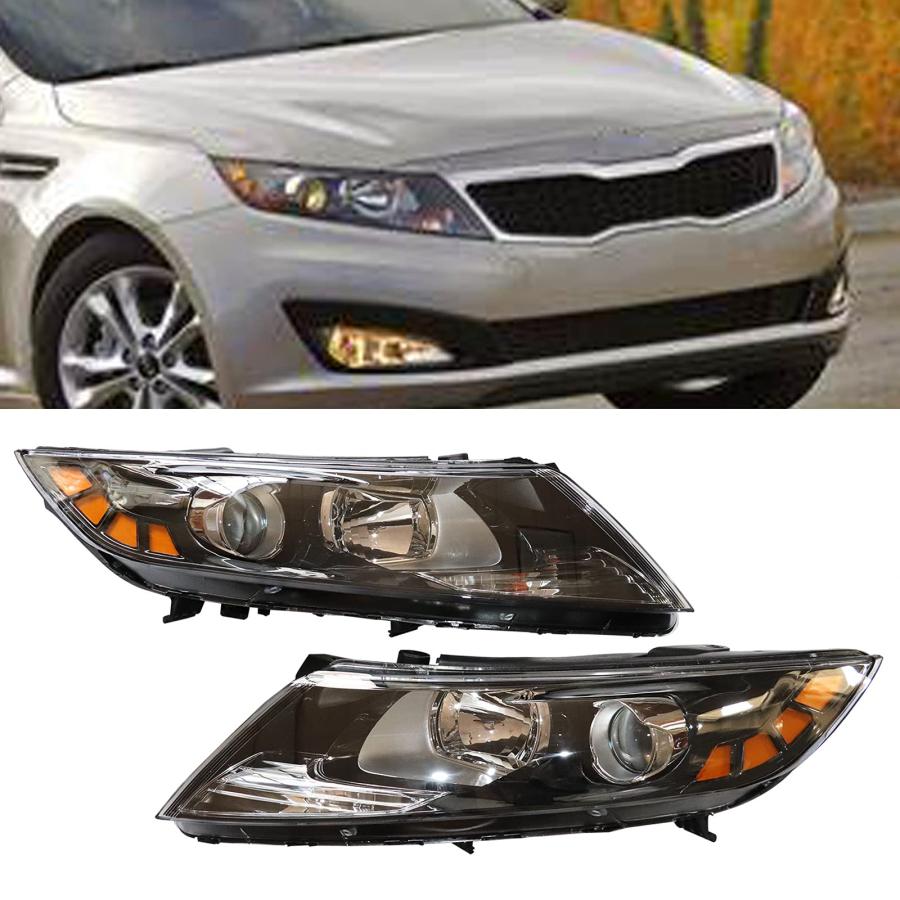 TBVECHI 2011 2012 2013Kia Optima ヘッドライト ヘッドランプ アセンブリ 1ペアセット ドライバー 並行輸入品の画像