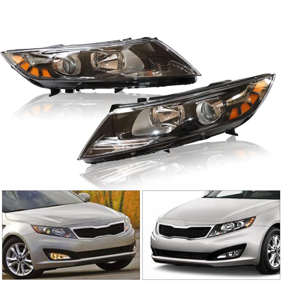 TBVECHI 2011 2012 2013Kia Optima ヘッドライト ヘッドランプ アセンブリ 1ペアセット ドライバー 並行輸入品の画像