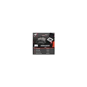 A Premium Front Disc Brake Rotors and Ceramic Pads Kit with Cali 並行輸入品の画像