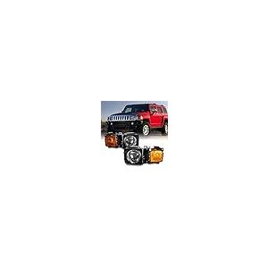 【並行輸入品】AKKON   2006 2010 Hummer H3 SUV 2009 2010 H3T トラック用 ブラック ヘッドライト ペの画像