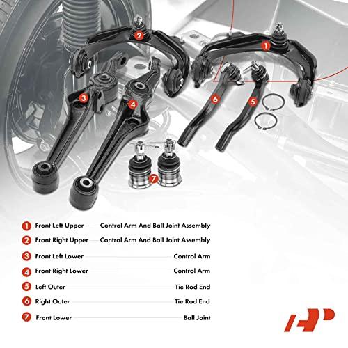 A Premium Set of 8, Front Upper & Lower Control Arm, Lower Ball  並行輸入品の画像