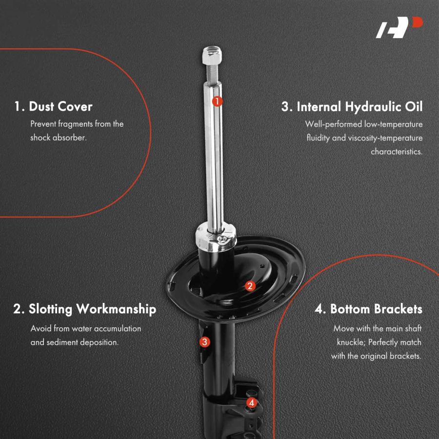 A Premium Front Strut Assembly Compatible with Toyota Highlander 並行輸入品の画像