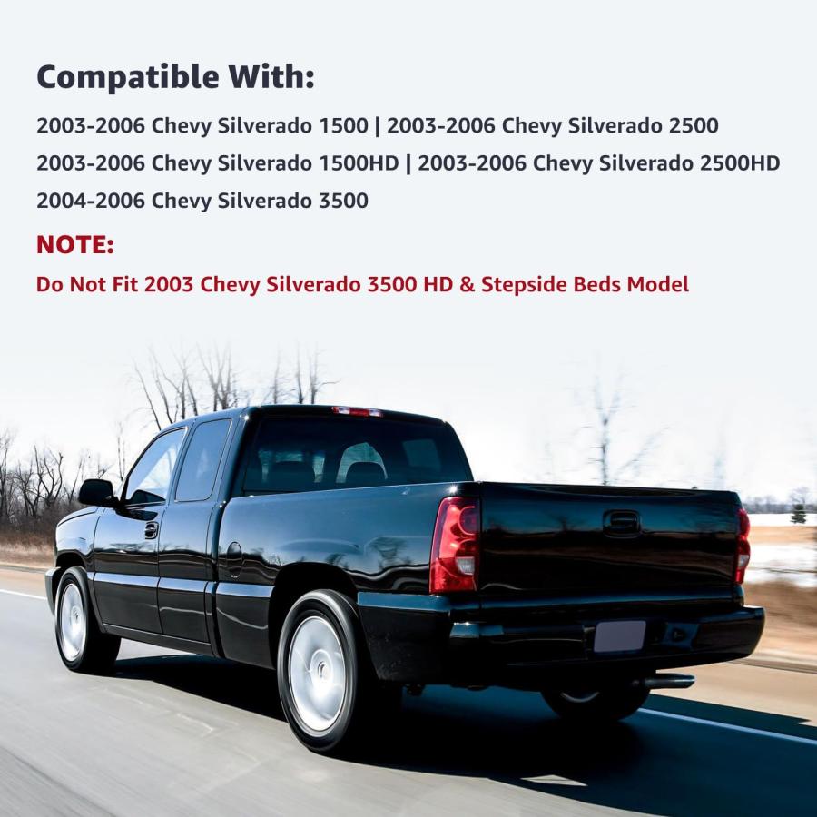 【並行輸入品】APSVE テールライトアセンブリ リアブレーキランプ 2003 2004 2005 2006 シボレー シルバラード 1500の画像