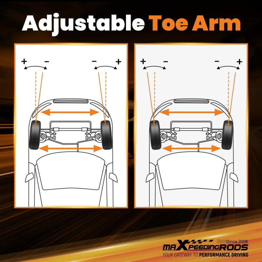 【並行輸入品】 maXpeedingrods Rear Toe Arms for Nissan 350Z Z33 2003 2009, forの画像