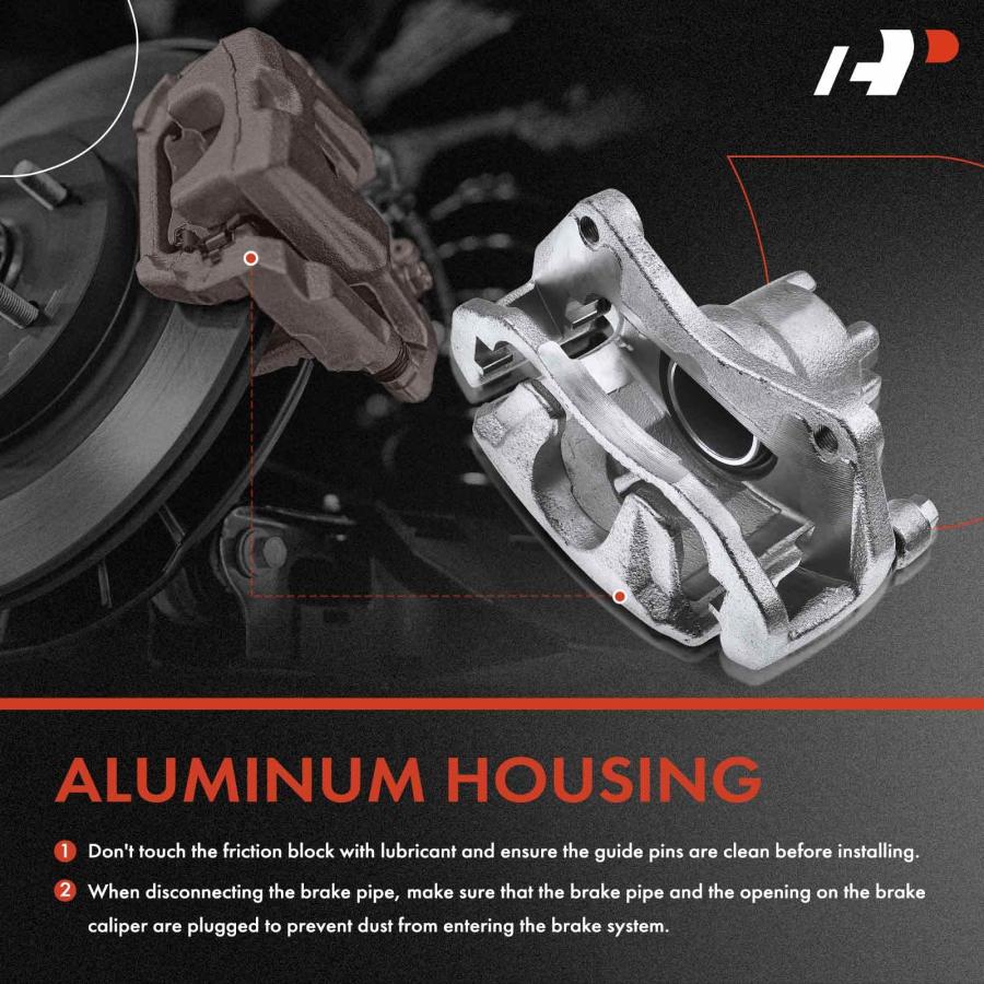 【並行輸入品】 A Premium Front Disc Brake Calipers with Ceramic Pads Compatibleの画像