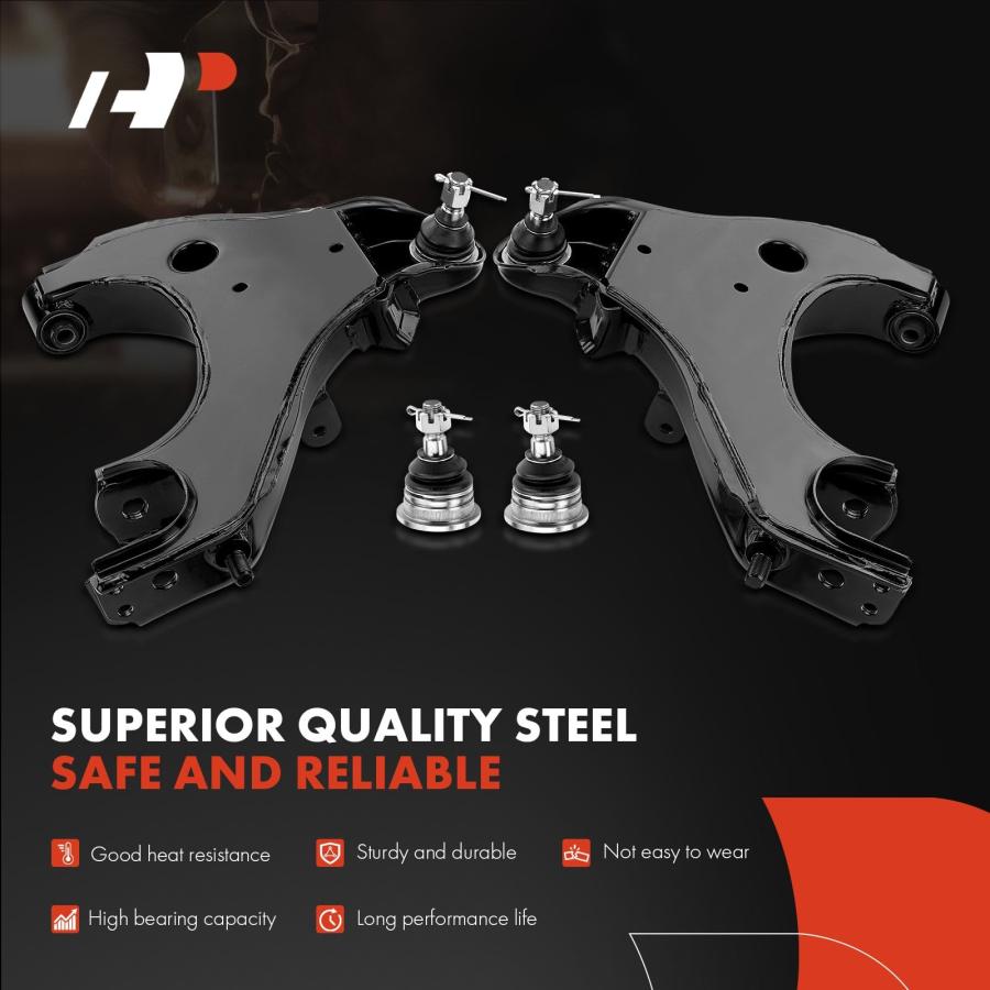 A Premium Set of 8, Front Lower Control Arm, Upper Ball Joint, I 並行輸入品の画像