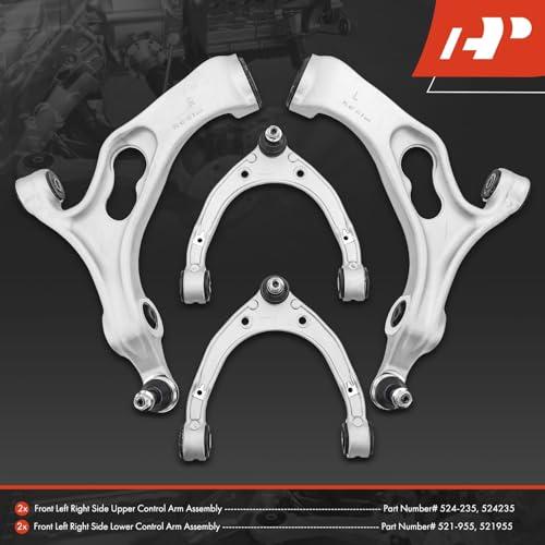 A Premium Set of 4, Front Upper & Lower Control Arm Kit, with Ba 並行輸入品の画像