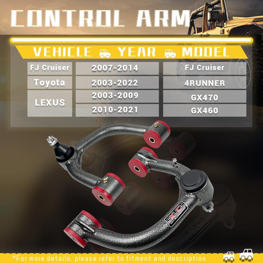 並行輸入品】2 4インチ リフトフロントアッパーコントロールアーム