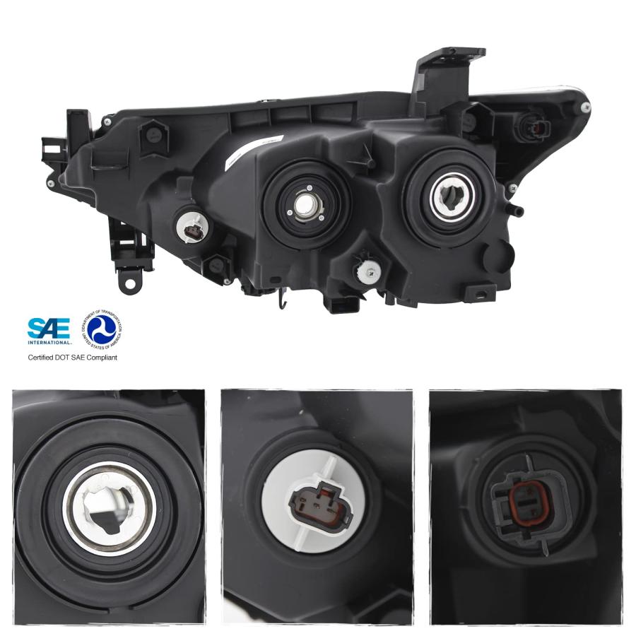 【並行輸入品】AKKON   2012 2013 2014 2015 2016 2017 日産 クエスト 12 17 OEスタイル ヘッドライトの画像