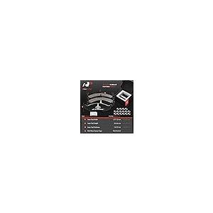 A Premium Front Drilled and Slotted Disc Brake Rotors and Cerami 並行輸入品の画像