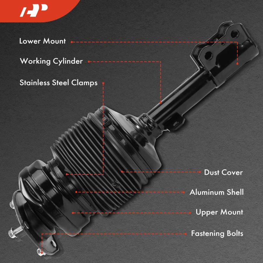 【並行輸入品】 A Premium 2Pcs Front Air Suspension Strut Shock Absorber Set Comの画像
