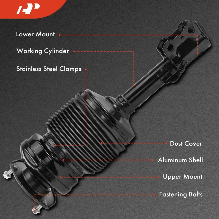 【並行輸入品】 A Premium 2Pcs Front Air Suspension Strut Shock Absorber Set Comの画像