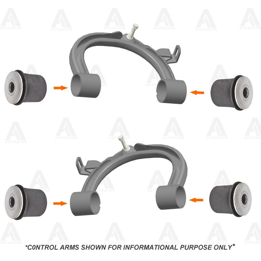 AUTOACER Complete Front Upper & Lower Control Arm Bushing Kit 並行輸入品_3